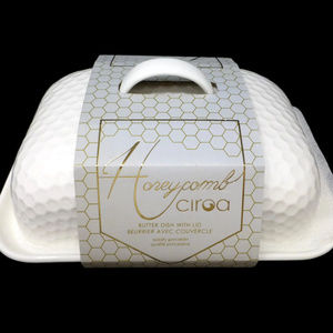 Ciroa Porcelain Fits Most Grass Fed Butter Dish
